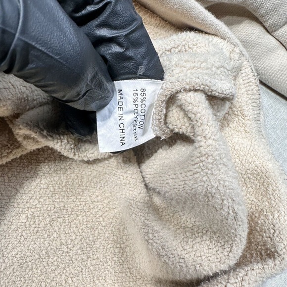 Lolano Hoodie Zip Women’s Size M Beig Full Long Sleeve - Picture 5 of 11